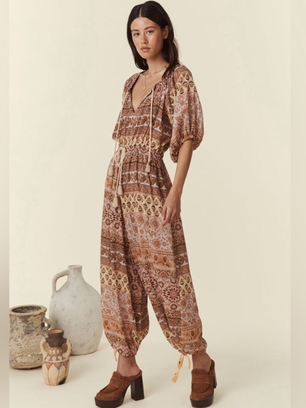 Spell Lovers Beach Jumpsuit Mauve